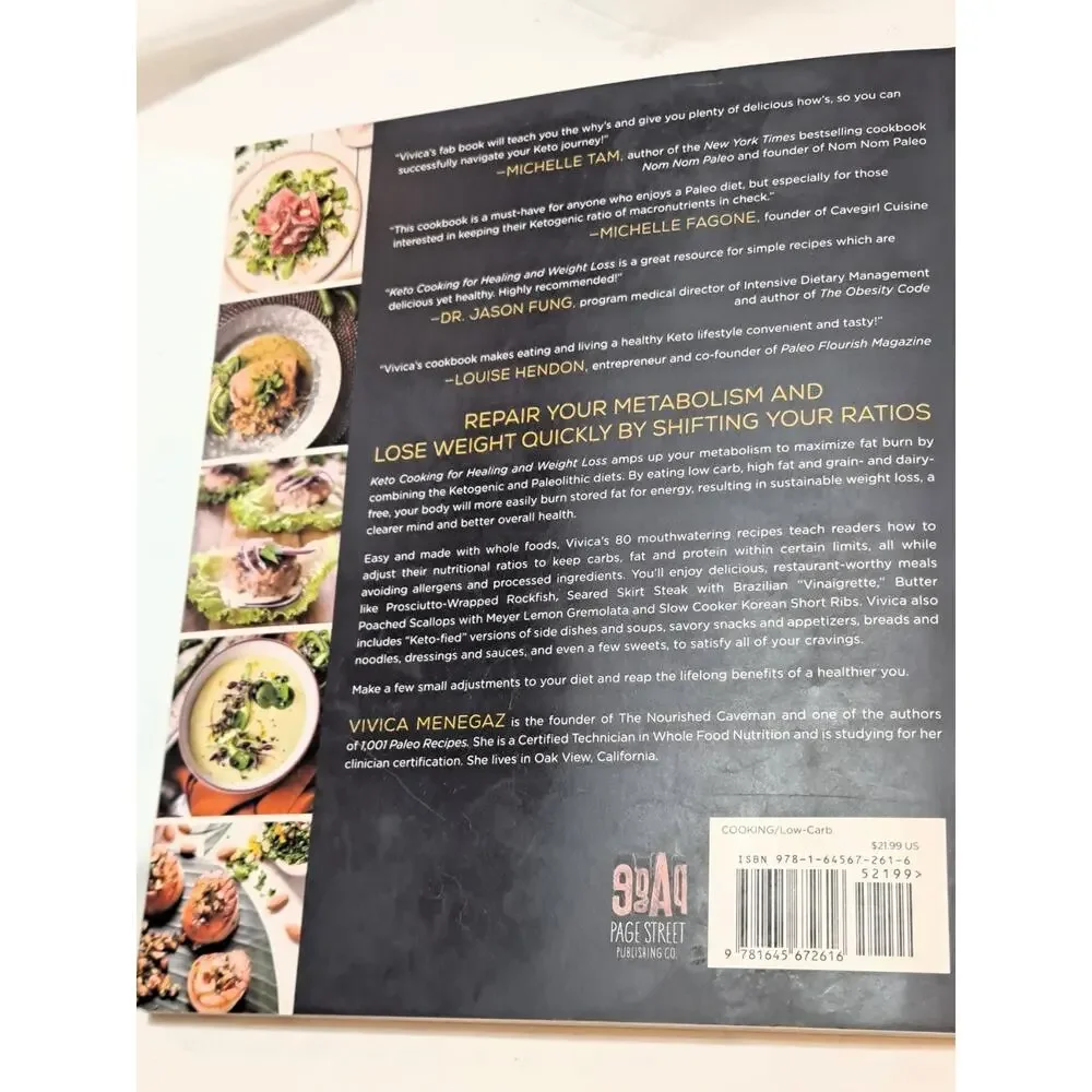 Keto Cooking for Healing and Weight Loss by Vivica Menegaz (2021 Trade PB)